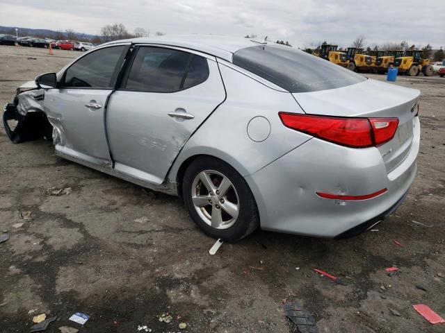 5XXGM4A72FG504238 - 2015 KIA OPTIMA LX SILVER photo 2