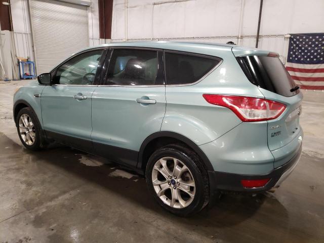 1FMCU9HX0DUD54425 - 2013 FORD ESCAPE SEL TURQUOISE photo 2