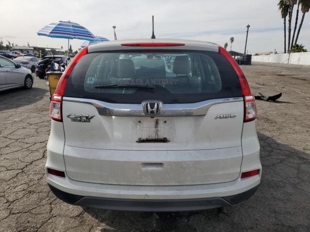 5J6RM4H35FL023132 - 2015 HONDA CR-V LX WHITE photo 6