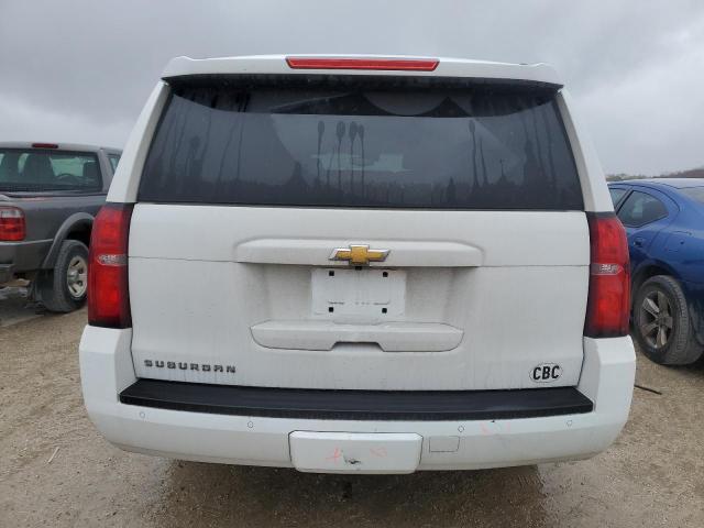 1GNSCHKC2GR119302 - 2016 CHEVROLET SUBURBAN C1500 LT WHITE photo 6