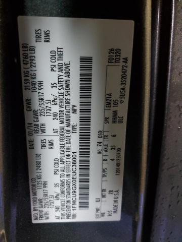 1FMCU9GX0EUC38001 - 2014 FORD ESCAPE SE GRAY photo 13