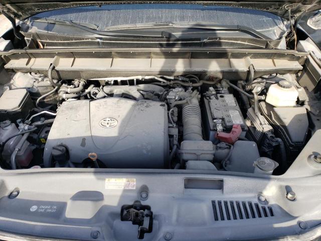 5TDGZRBHXLS002660 - 2020 TOYOTA HIGHLANDER XLE BLACK photo 12