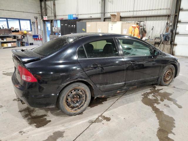 2HGFA15567H100371 - 2007 HONDA CIVIC LX BLACK photo 3