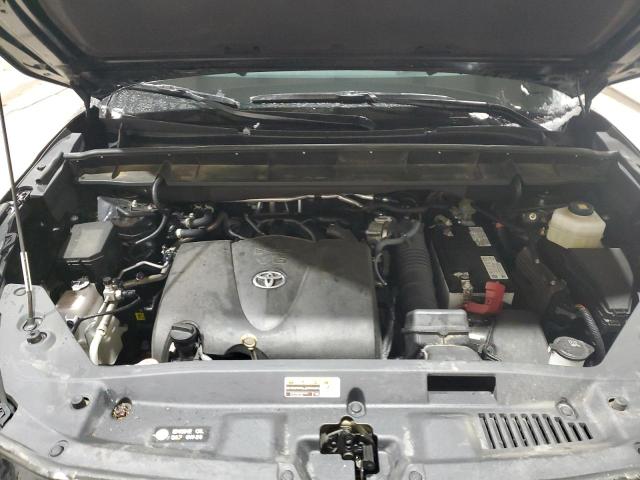 5TDGZRAH6NS121486 - 2022 TOYOTA HIGHLANDER XLE BLACK photo 12