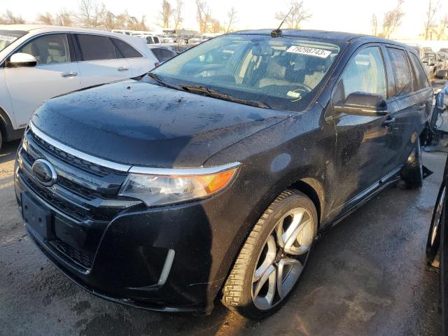 2FMDK3AK7DBA44414 - 2013 FORD EDGE SPORT BLACK photo 1