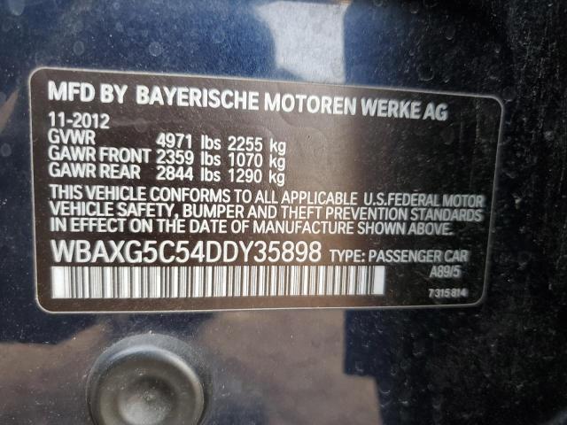 WBAXG5C54DDY35898 - 2013 BMW 528 I BLUE photo 12