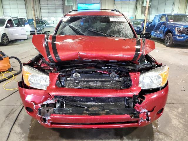 JTMBK33V076025113 - 2007 TOYOTA RAV4 RED photo 5