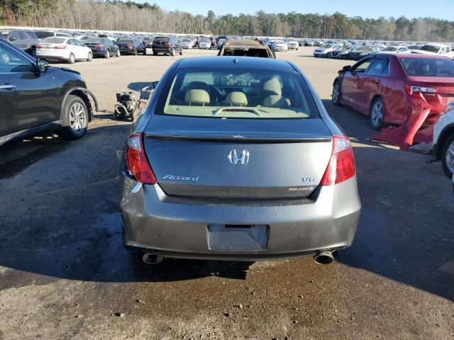 1HGCS2B85AA010607 - 2010 HONDA ACCORD EXL GRAY photo 6