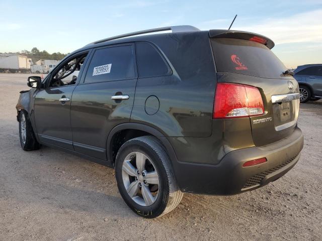 5XYKU4A6XCG248035 - 2012 KIA SORENTO EX GREEN photo 2