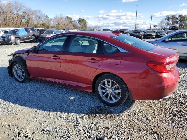 1HGCV1F14NA038001 - 2022 HONDA ACCORD LX BURGUNDY photo 2