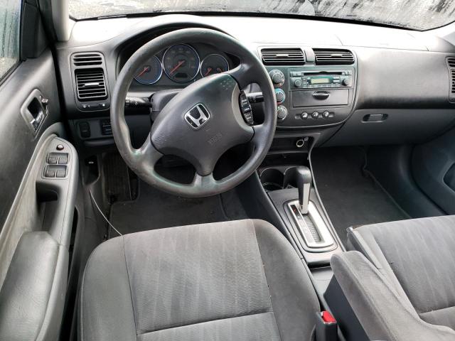 2HGES16514H546043 - 2004 HONDA CIVIC LX GRAY photo 8