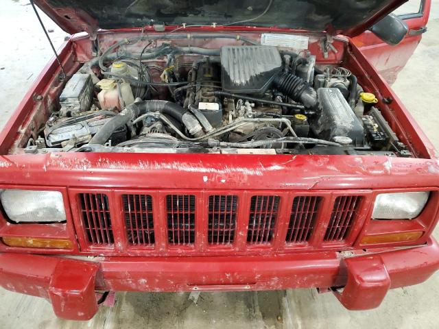 1J4FN48S5YL252596 - 2000 JEEP CHEROKEE S RED photo 11