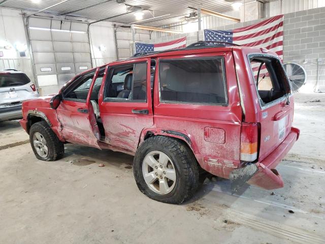 1J4FN48S5YL252596 - 2000 JEEP CHEROKEE S RED photo 2