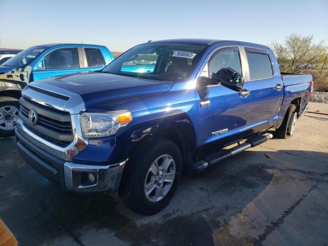 5TFDY5F15EX409746 - 2014 TOYOTA TUNDRA CREWMAX SR5 BLUE photo 1