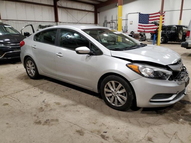 KNAFX4A68F5340537 - 2015 KIA FORTE LX SILVER photo 4