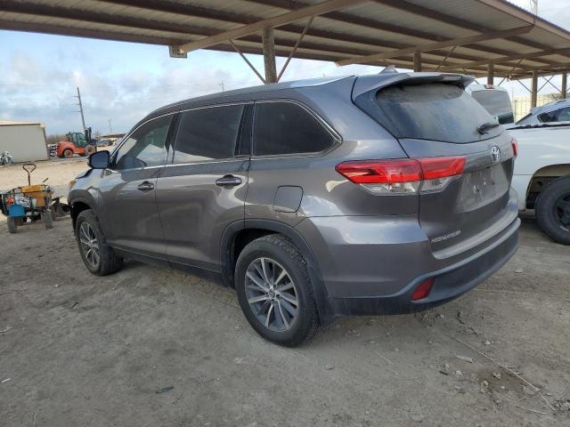 5TDJZRFH9KS708324 - 2019 TOYOTA HIGHLANDER SE GRAY photo 2