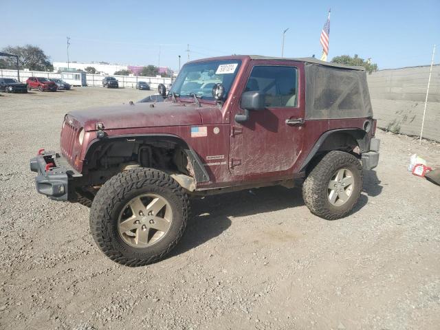 1J4AA2D14AL117137 - 2010 JEEP WRANGLER SPORT BURGUNDY photo 1