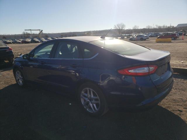 3FA6P0H76FR252146 - 2015 FORD FUSION SE BLUE photo 2