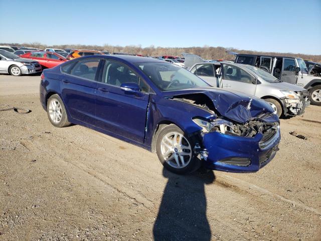 3FA6P0H76FR252146 - 2015 FORD FUSION SE BLUE photo 4