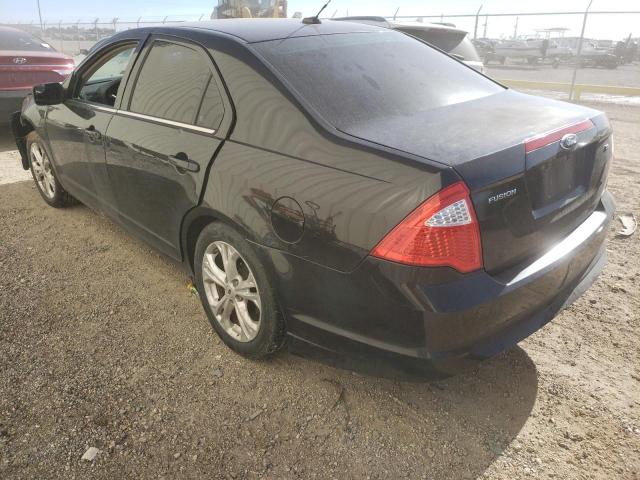 3FAHP0HA5CR322767 - 2012 FORD FUSION SE BLACK photo 2