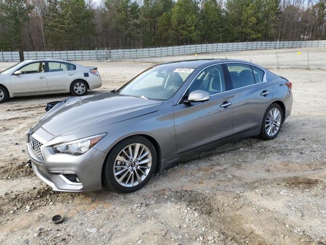 JN1EV7BPXMM705934 - 2021 INFINITI Q50 LUXE SILVER photo 1