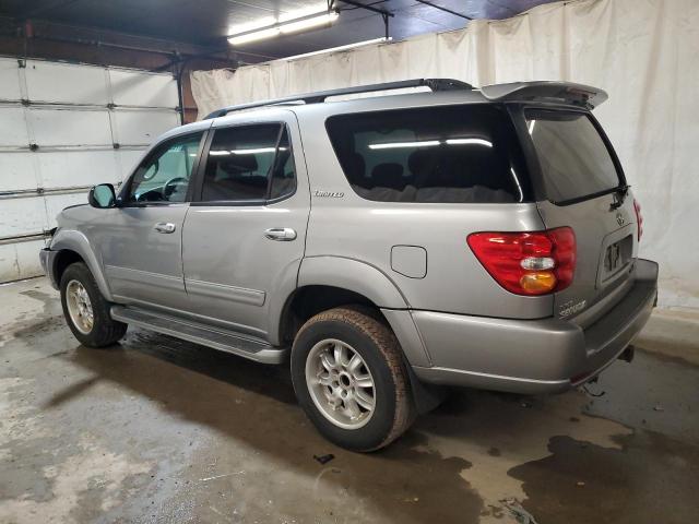 5TDBT48A42S073649 - 2002 TOYOTA SEQUOIA LIMITED SILVER photo 2