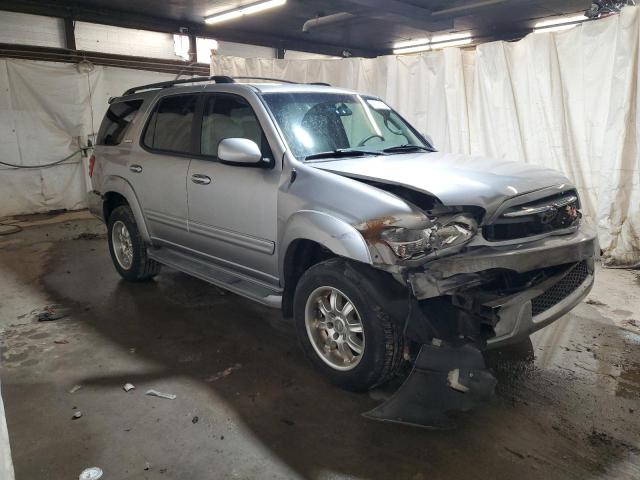 5TDBT48A42S073649 - 2002 TOYOTA SEQUOIA LIMITED SILVER photo 4