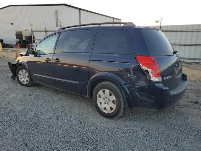 5N1BV28U05N104801 - 2005 NISSAN QUEST S BLUE photo 2