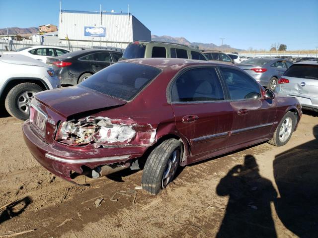 KMHWF35H15A186668 - 2005 HYUNDAI SONATA 4D GLS MAROON photo 3