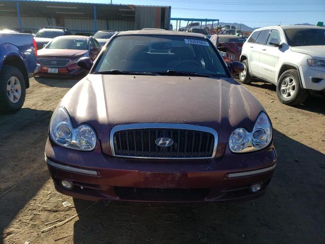 KMHWF35H15A186668 - 2005 HYUNDAI SONATA 4D GLS MAROON photo 5