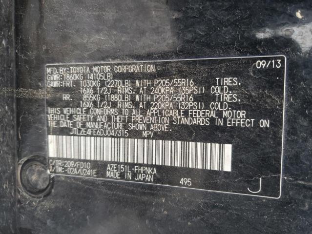 JTLZE4FE6DJ047315 - 2013 TOYOTA SCION XB 黑色 照片 12