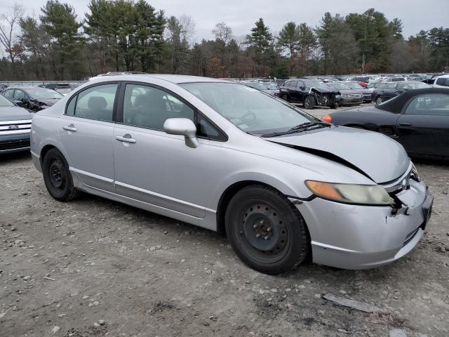 1HGFA16538L075741 - 2008 HONDA CIVIC LX SILVER photo 4