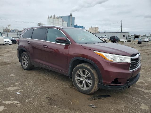 5TDJKRFH3ES056437 - 2014 TOYOTA HIGHLANDER XLE BURGUNDY photo 4