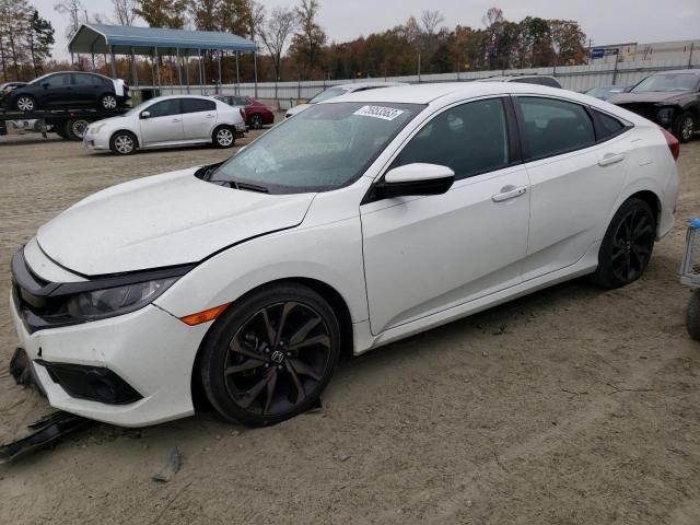 2HGFC2F83MH531268 - 2021 HONDA CIVIC SPORT WHITE photo 1