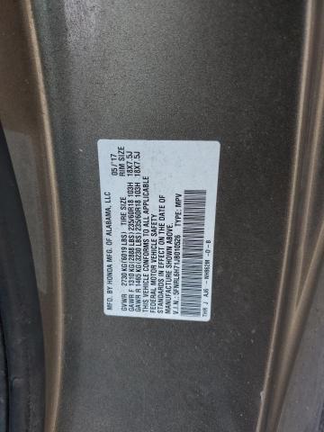 5FNRL6H71JB010526 - 2018 HONDA ODYSSEY EXL BROWN photo 13