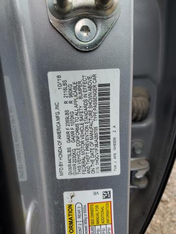 1HGCV1F38JA265705 - 2018 HONDA ACCORD SPORT SILVER photo 12