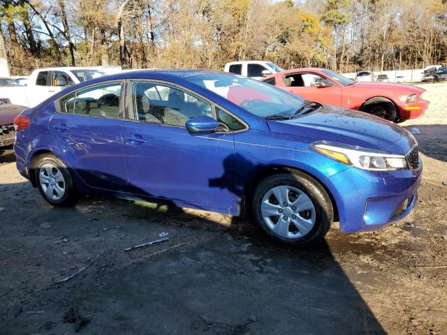 3KPFK4A74HE153541 - 2017 KIA FORTE LX BLUE photo 4