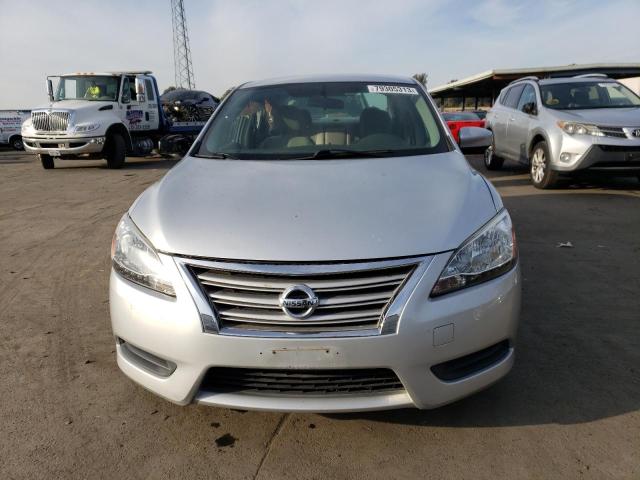 3N1AB7AP6DL747195 - 2013 NISSAN SENTRA S SILVER photo 5