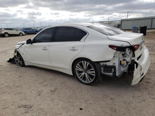 JN1EV7AP9KM540800 - 2019 INFINITI Q50 LUXE WHITE photo 2