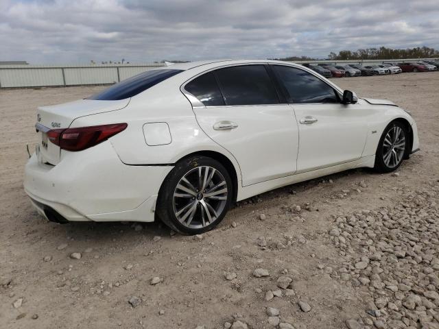 JN1EV7AP9KM540800 - 2019 INFINITI Q50 LUXE WHITE photo 3