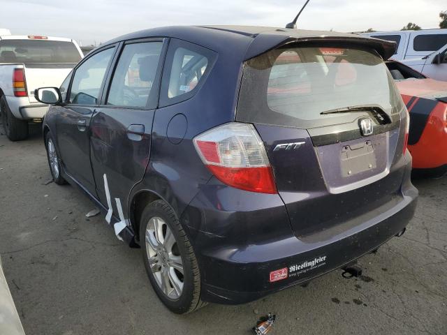 JHMGE87479S007115 - 2009 HONDA FIT SPORT BLACK photo 2