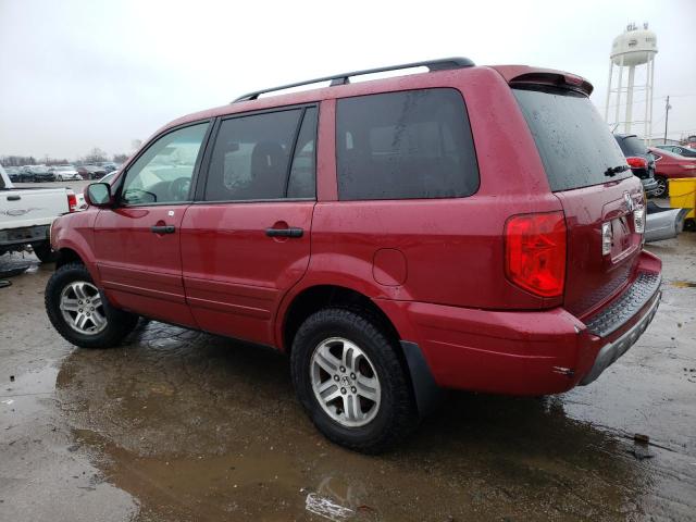 2HKYF18594H572894 - 2004 HONDA PILOT EXL RED photo 2