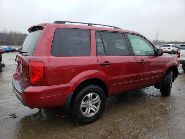 2HKYF18594H572894 - 2004 HONDA PILOT EXL RED photo 3