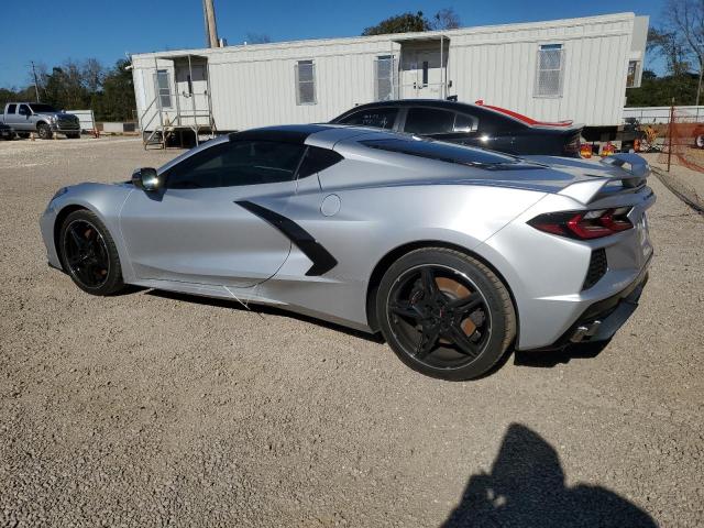 1G1Y72D43L5107387 - 2020 CHEVROLET CORVETTE STINGRAY 2LT SILVER photo 2