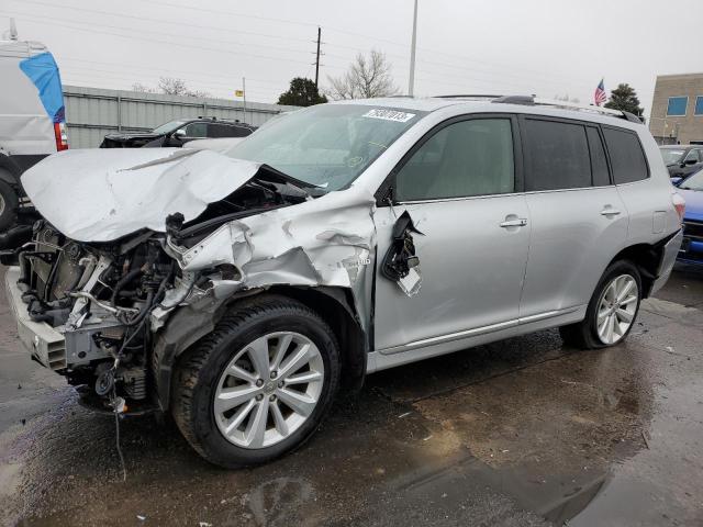 JTEDC3EH0C2004790 - 2012 TOYOTA HIGHLANDER HYBRID LIMITED SILVER photo 1