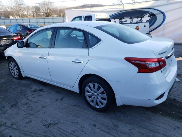 3N1AB7AP1KY214073 - 2019 NISSAN SENTRA S WHITE photo 2