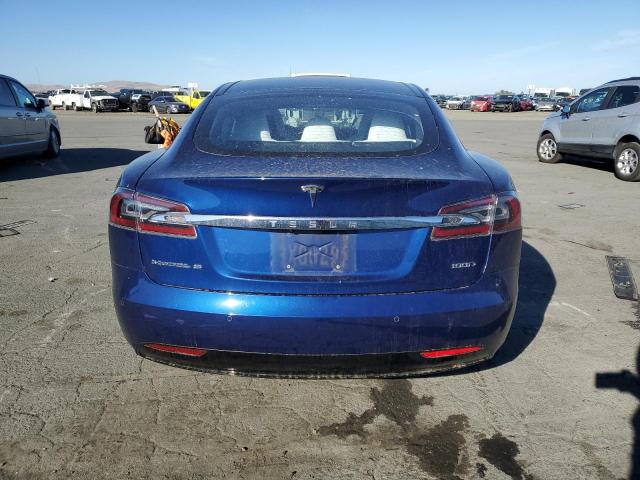 5YJSA1E24JF274309 - 2018 TESLA MODEL S BLUE photo 6