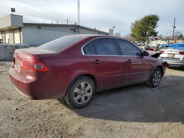 KNAGE123885196133 - 2008 KIA OPTIMA LX RED photo 3