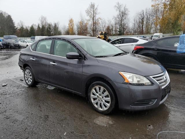 3N1AB7AP6EY261197 - 2014 NISSAN SENTRA S GRAY photo 4