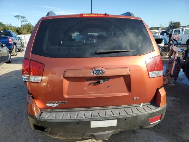 KNDJJ741695019228 - 2009 KIA BORREGO LX ORANGE photo 6